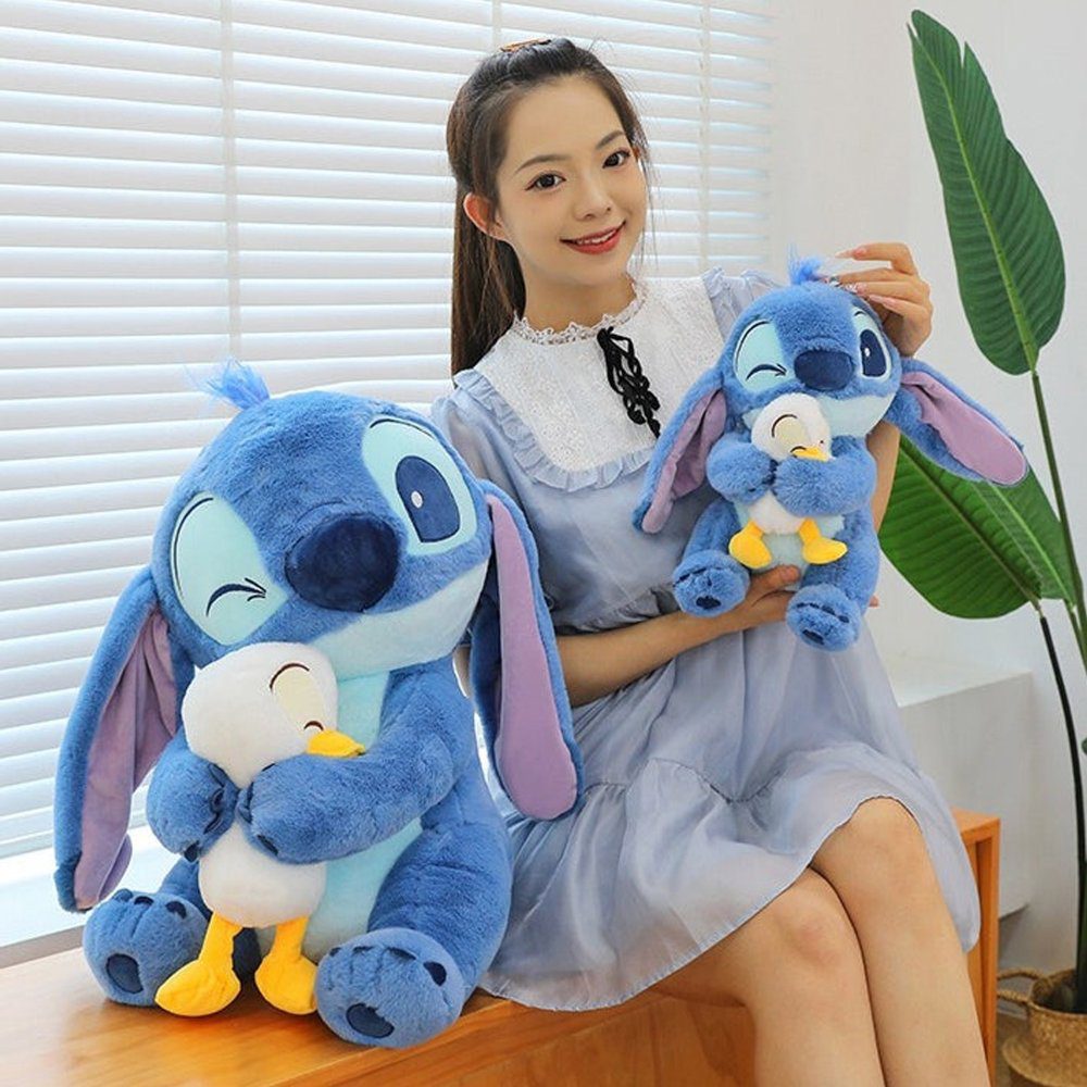 Stitch Plush Toy with Duck 30cm - Image 5