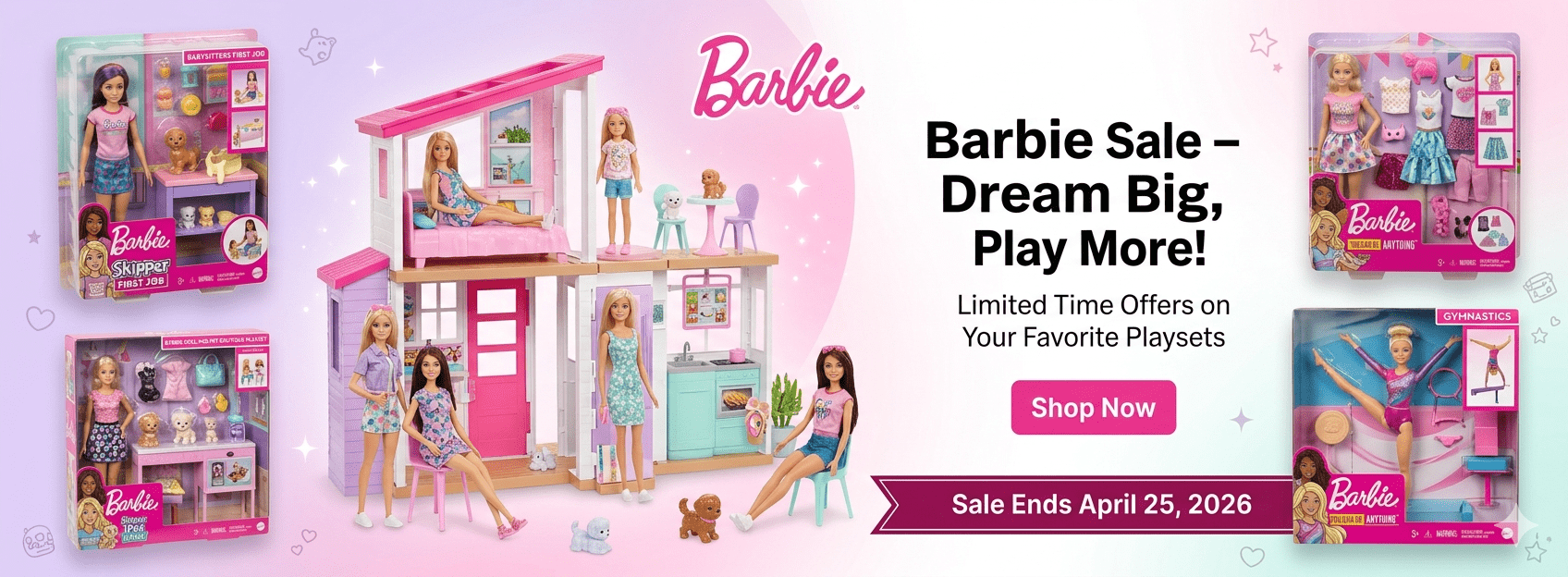 Barbie Sale Banner 1600×500