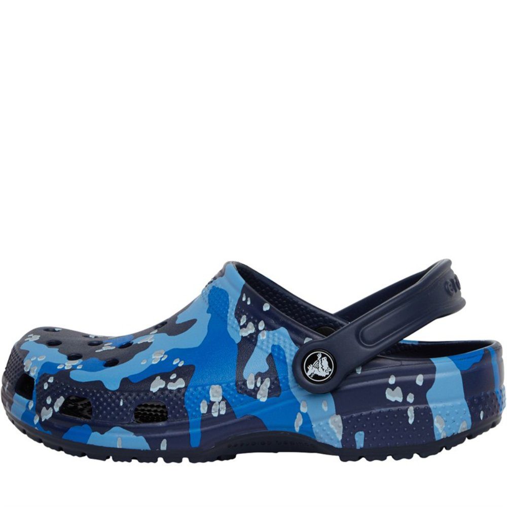 Crocs Kids Classic Clog Camo Navy Multi - Image 2
