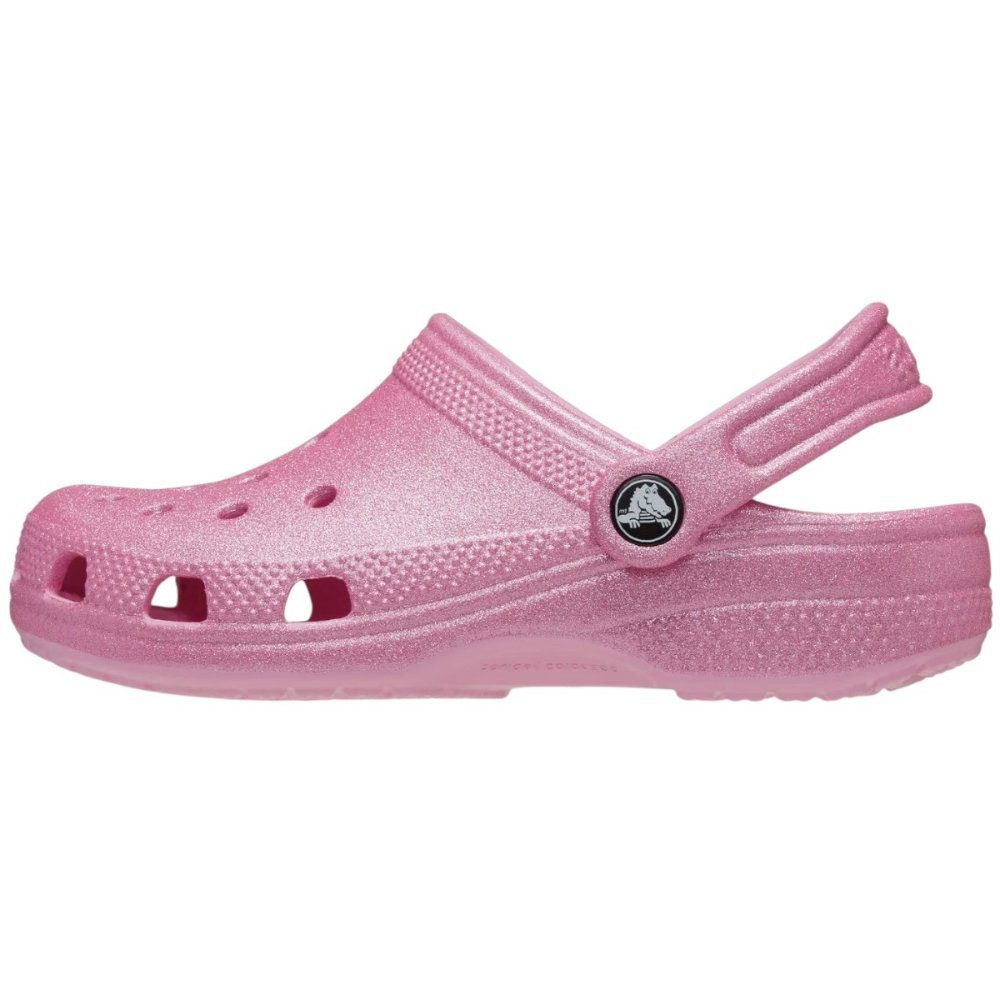 Crocs Kids Classic Clog Pink Tweed Glitter - Image 2
