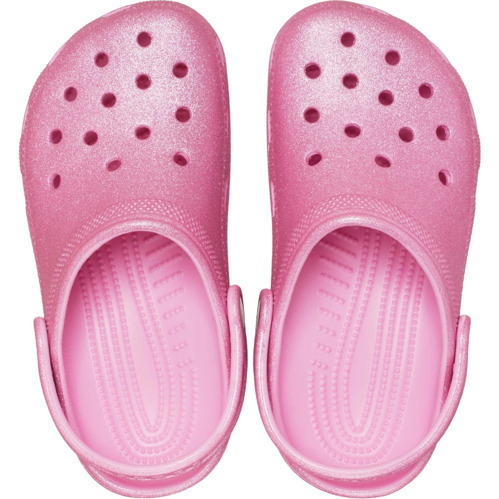 Crocs Kids Classic Clog Pink Tweed Glitter - Image 3