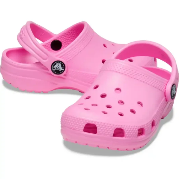 Crocs Kids Classic Clog in Taffy Pink-3