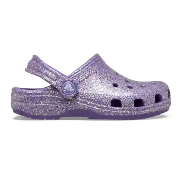 Crocs Kids Classic Fantasy Glitter Clog Purple-1