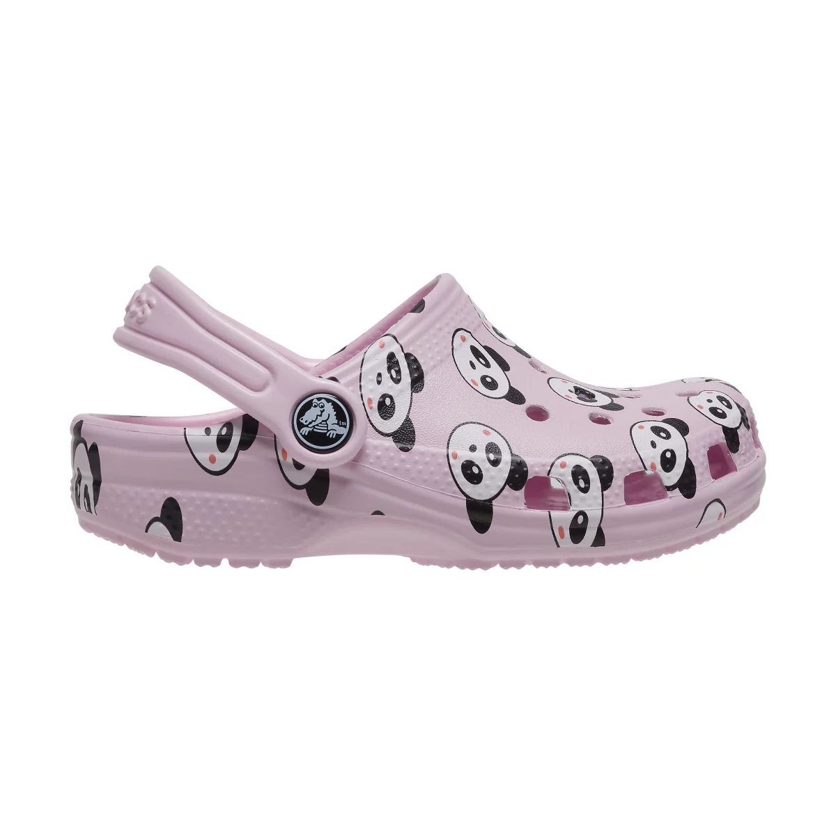 Crocs Toddler Classic Panda Print Clog Pink