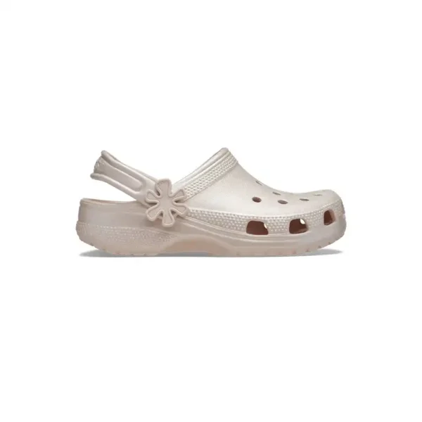 Crocs Kids Classic Pearl Shine Clog In Quartz-1