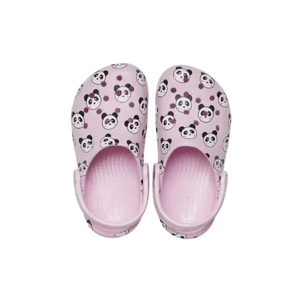Crocs Kids Panda Print Pink Clog-2