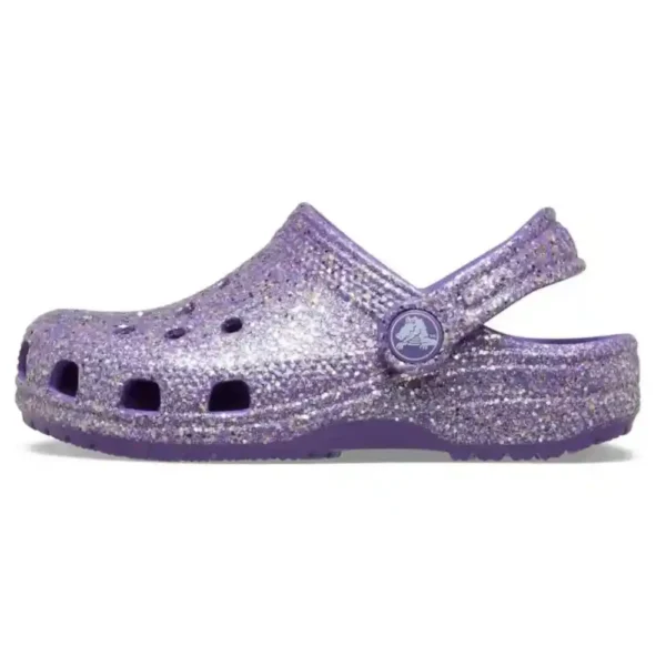 Crocs Toddler Classic Fantasy Glitter Clog in Purple-2