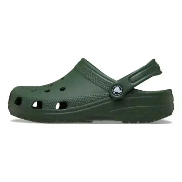 Crocs Toddlers Classic Clog in Field Green-2