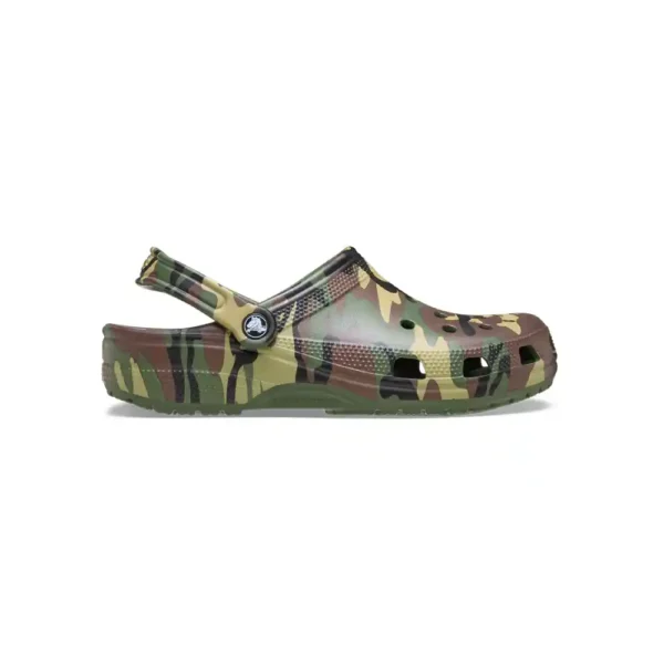 Crocs Unisex Classic Camouflage Clog In Army Green Multi-1