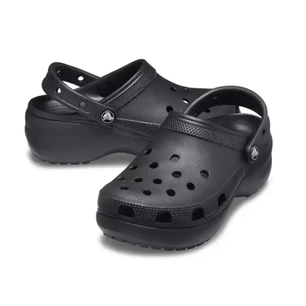 Crocs Women_s Classic Platform Clog in Black-3