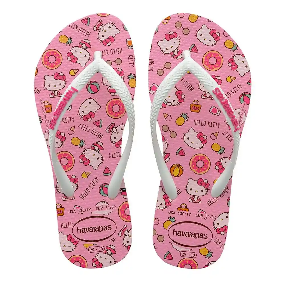 Havaianas Kids Flip Flops Hello Kitty – Pink-1