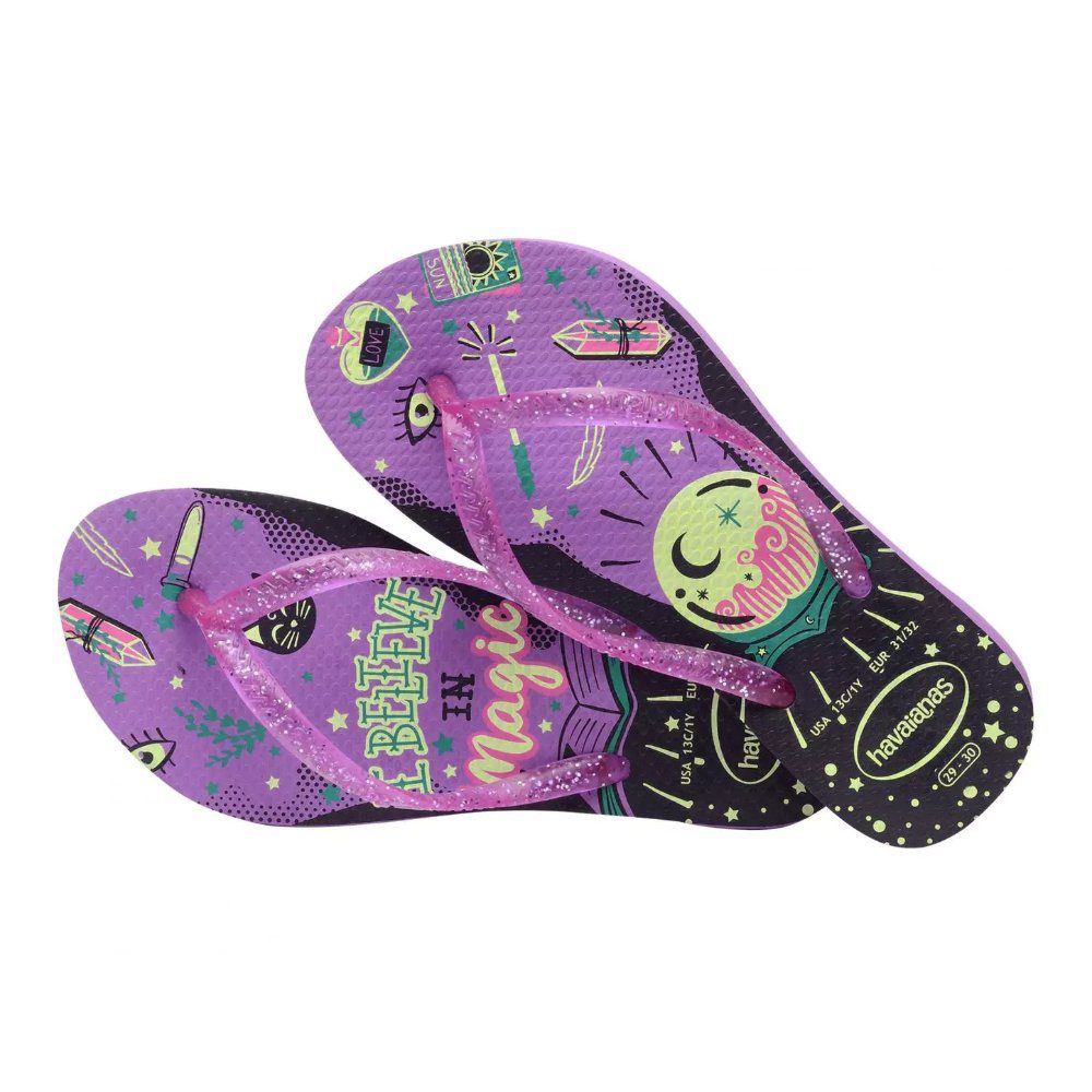 Havaianas Kids Slim Fashion Flip Flops - Fashion Purple