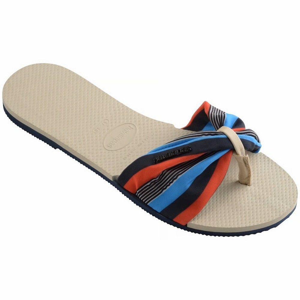 Havaianas You Saint Tropez Women's Slippers Beige-Navy - Image 2
