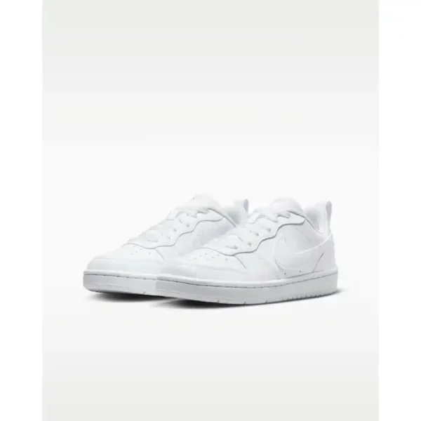 Nike Court Borough Low Recraft Big Kids Sneakers Triple White-4