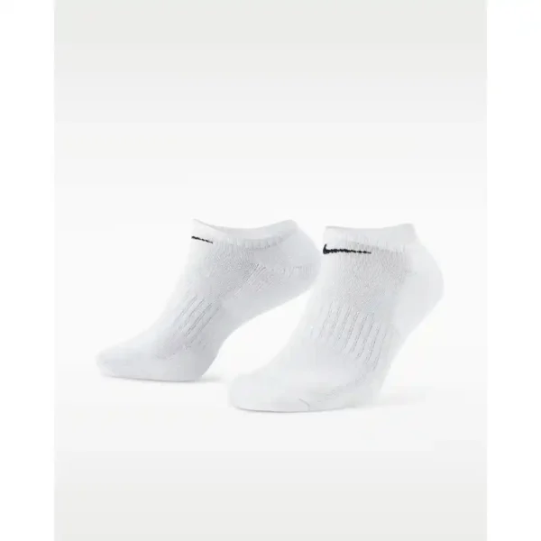 Nike Everyday Cushioned Training No-Show Socks 3 Pairs White