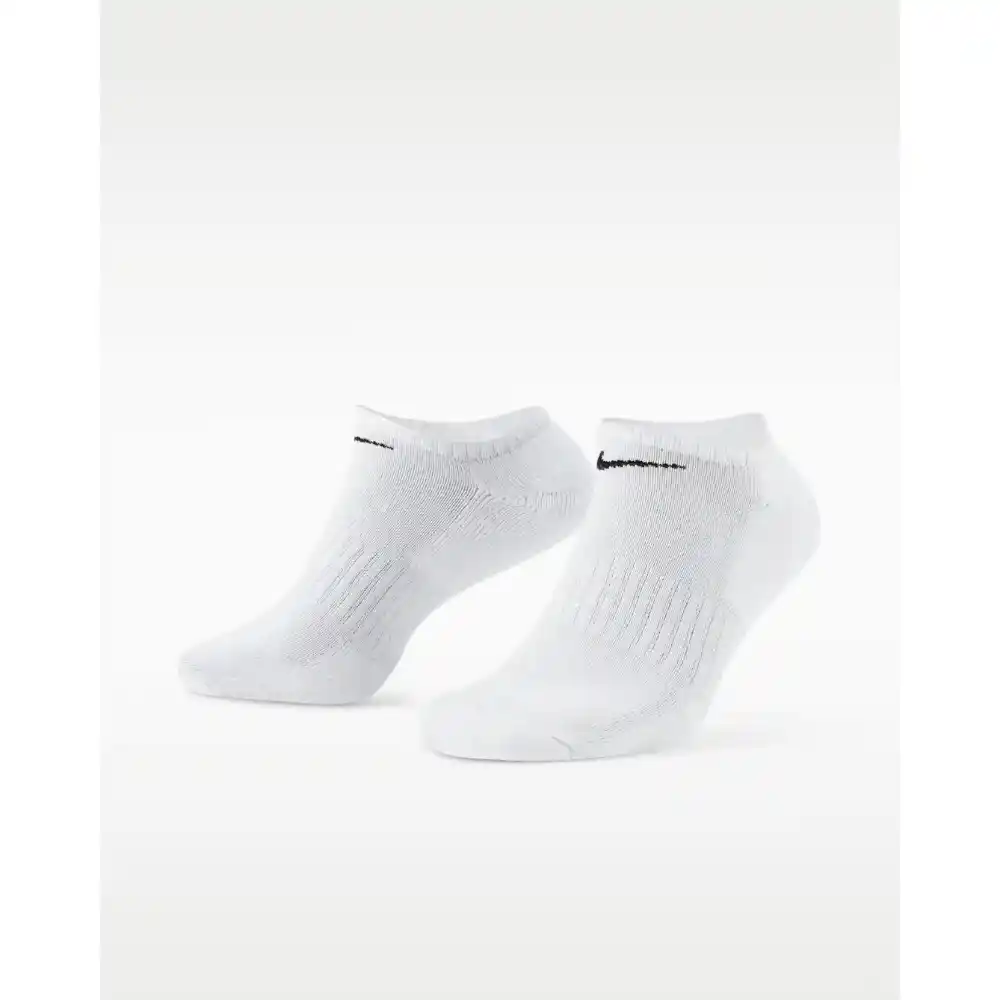 Nike Everyday Cushioned Training No-Show Socks 3 Pairs White