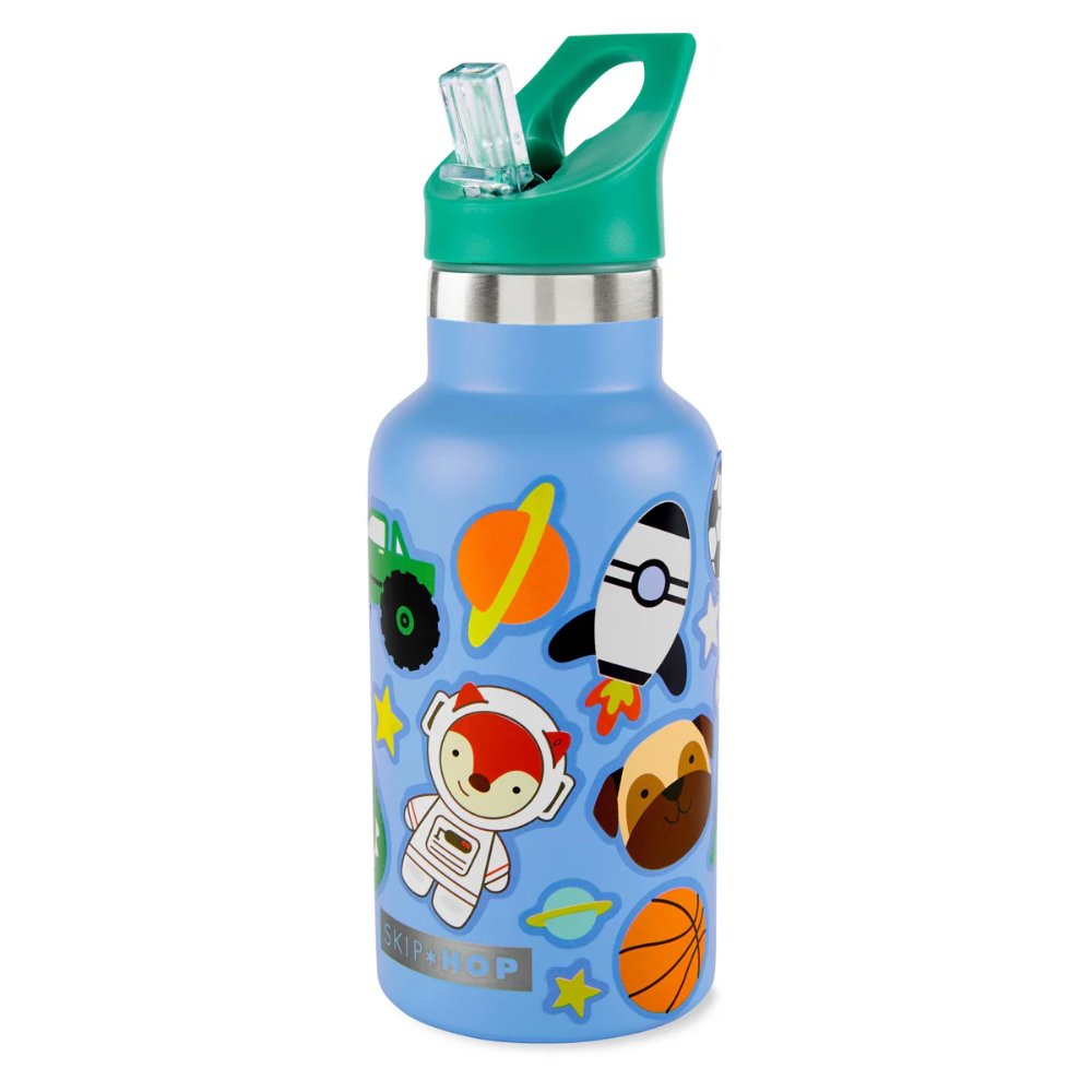 Skip Hop Stainless Steel Canteen Bottle With Stickers 380ml