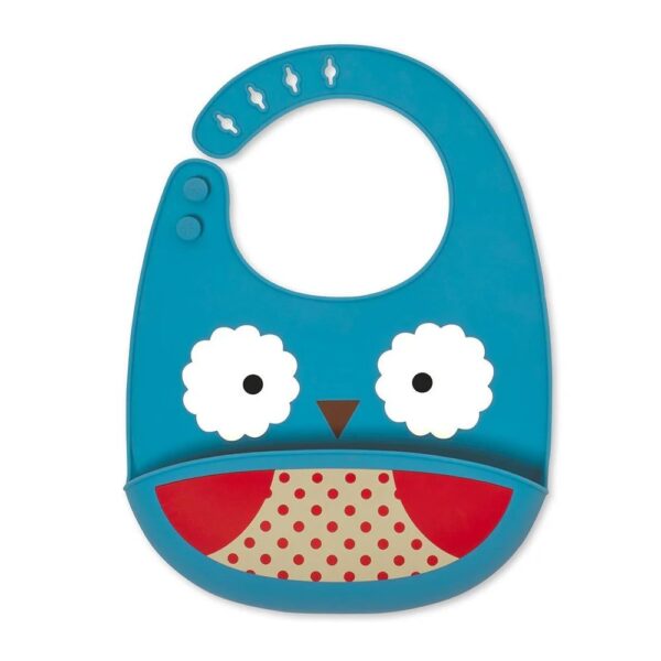 Skip Hop Zoo Fold & Go Silicone Bib