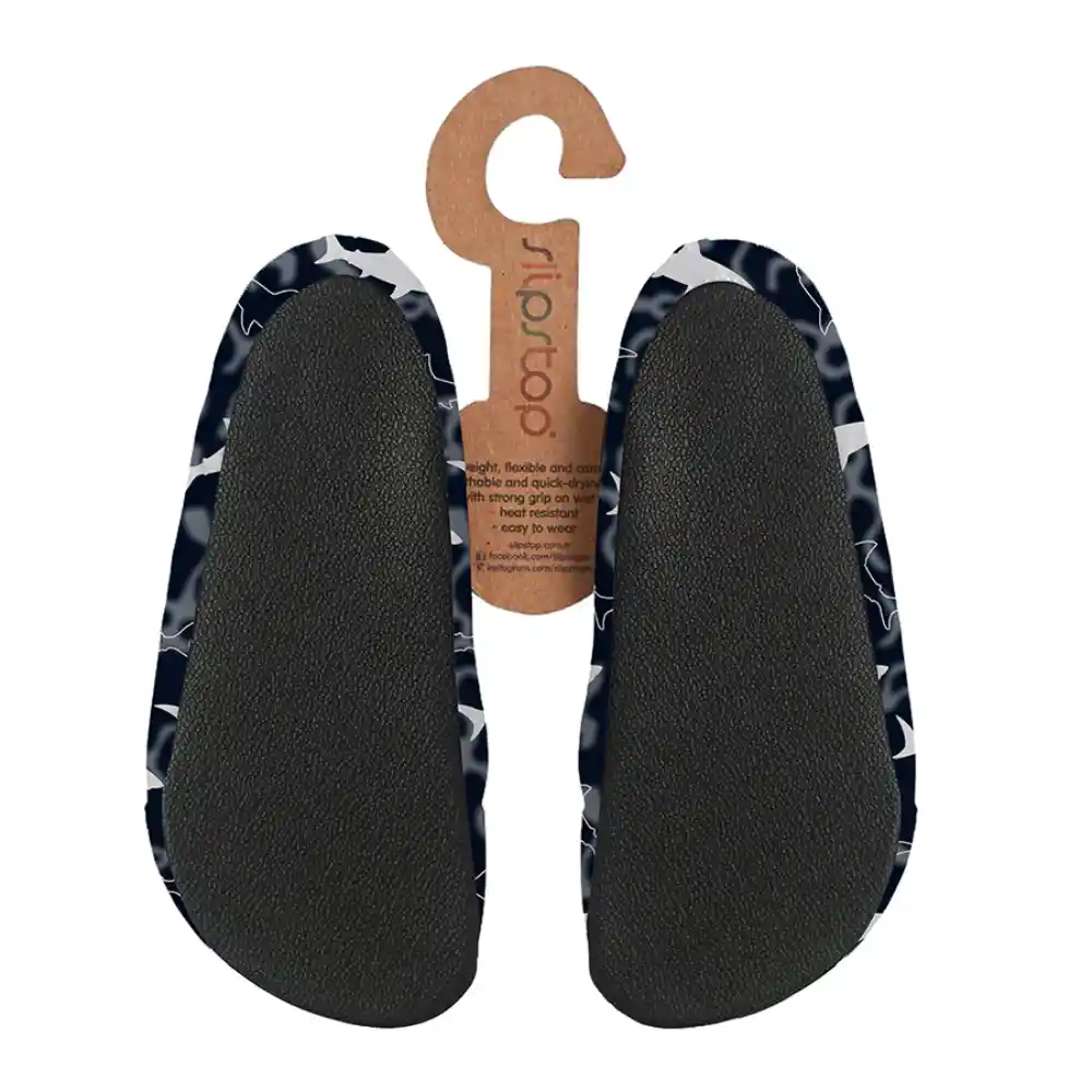 SlipStop Big White Junior Anti-Slip Kids Shoes-2