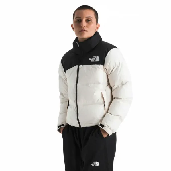 The North Face Women’s 1996 Retro Nuptse Jacket White DuneTNF Black-1
