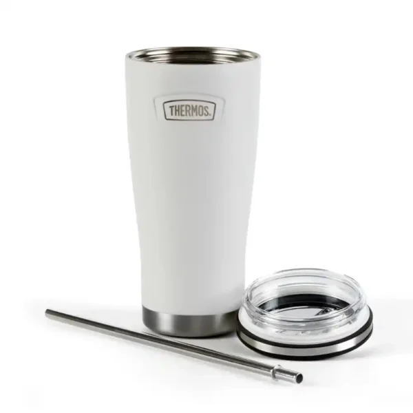 Thermos Stainless Steel Insulated Tumbler With Steel Straw 710ml-3