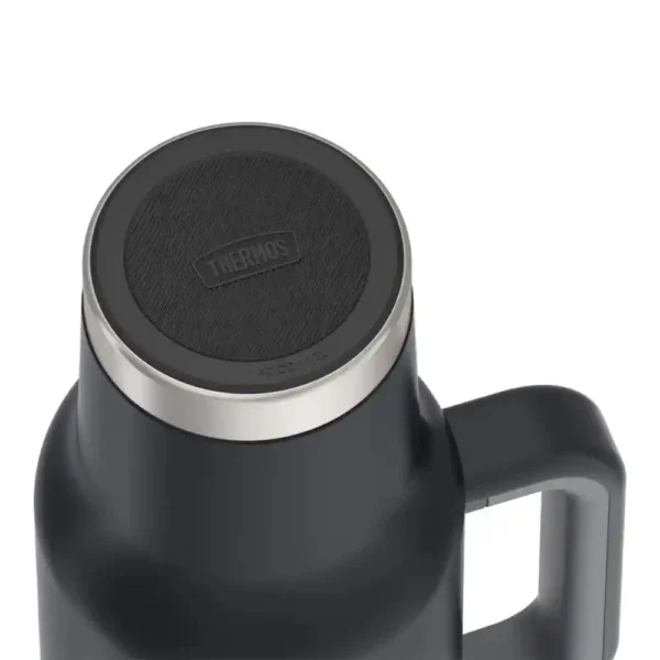 Thermos Stainless Steel Travel Mug With Dual Lid & Straw 1.2L-5