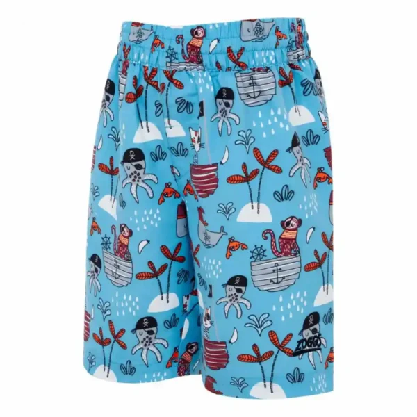 Zoggs Boys Pirate Print Swimming Shorts-1