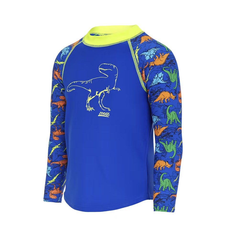 Zoggs Dino Land Long Sleeve Sun Top Blue