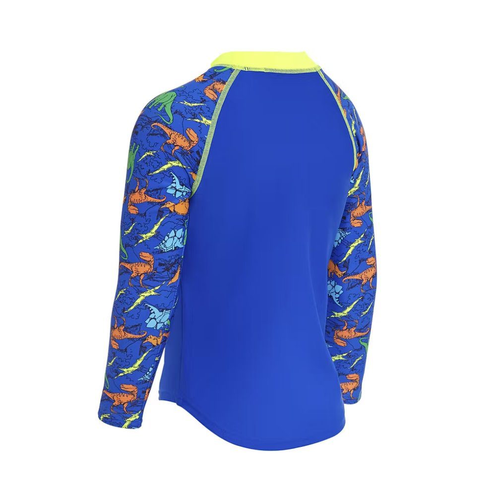 Zoggs Dino Land Long Sleeve Sun Top Blue - Image 2