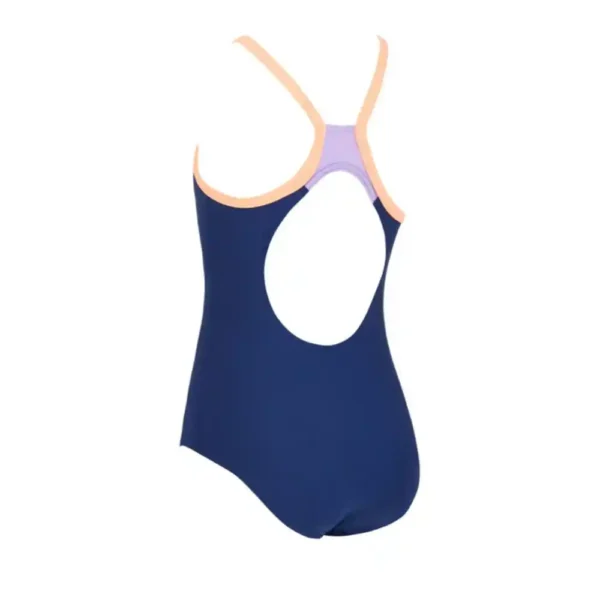 Zoggs Girls Kerrawa Strikeback Swimsuit – Navy Purple Coral-2