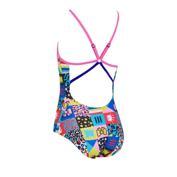 Zoggs Girls Starback Swimsuit – Crazy Print-2