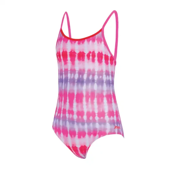 Zoggs Girls Starback Swimsuit – Sunset Haze Print-1