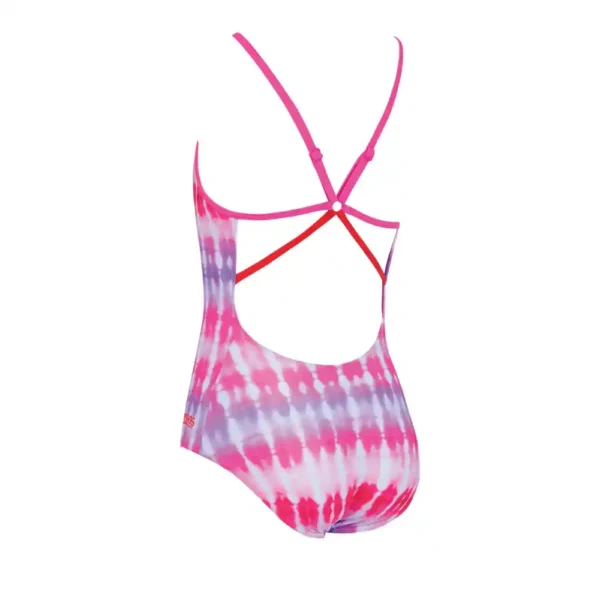 Zoggs Girls Starback Swimsuit – Sunset Haze Print-2
