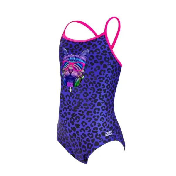 Zoggs Junior Girls Starback Swimsuit – Cats Meow-1