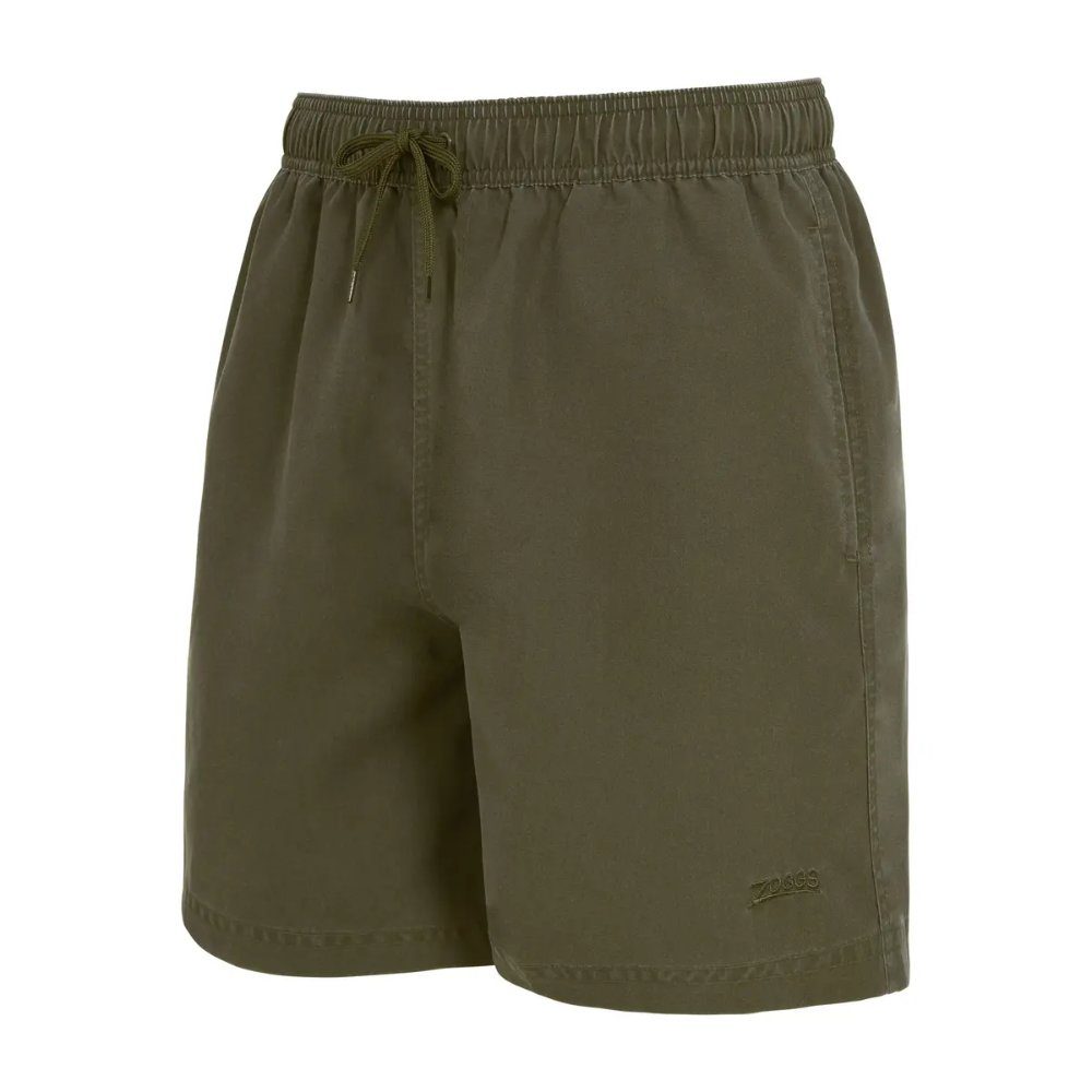 Zoggs Mens Mosman Washed Ecodura Swimming Shorts Khaki