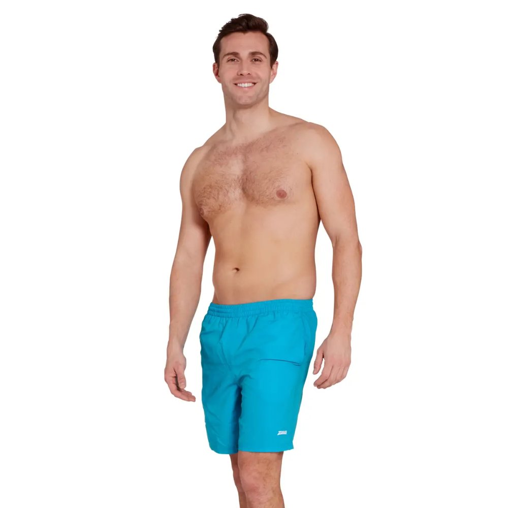Zoggs Mens Penrith Ecodura Swimming Shorts Turquoise - Image 2