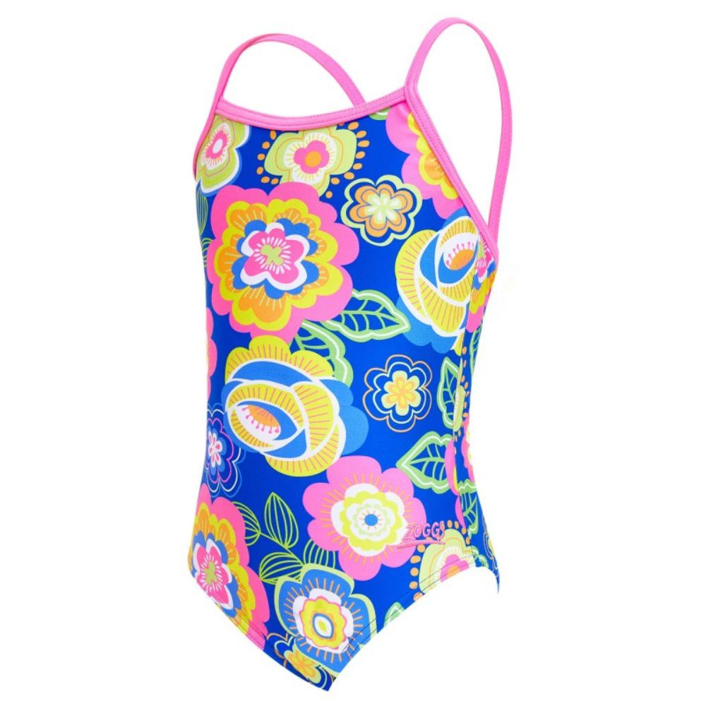 Zoggs Posy Yaroomba Floral Girls Swimsuit