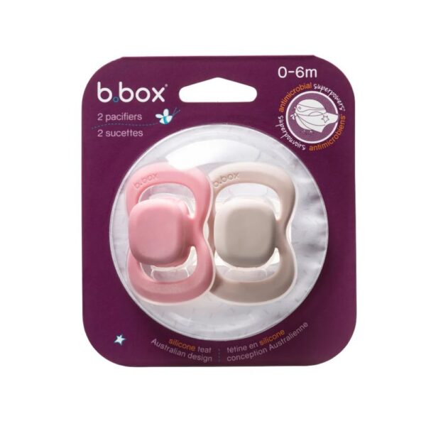 b.box Silicone Soother Twin Pack 0-6m